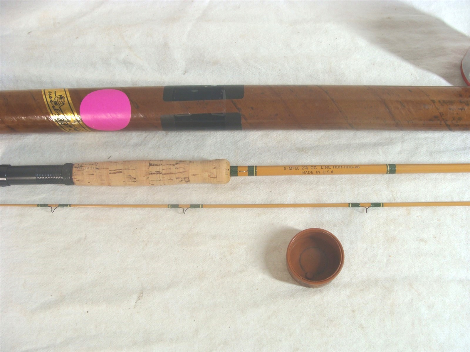 Vintage Phillipson Master G-MF66 Graphite 2 Pc Flyrod W/ Tube