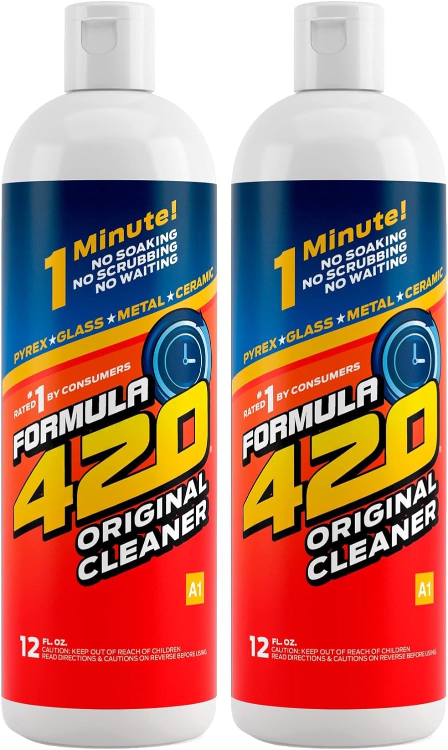 Formula 420 Cleaner - Glass, Metal Pyrex and Ceramic - 12 Oz. Bottles (2 Pack) Formula 420 Cleaner - Glass, Metal Pyrex and Ceramic - 12 Oz. Bottles (2 Pack)