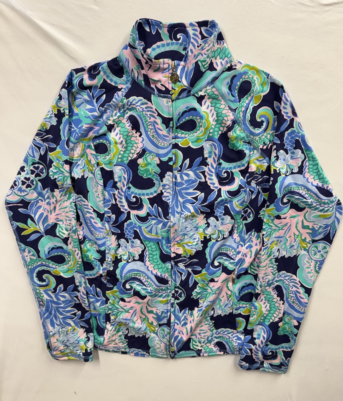 Lilly Pulitzer Luxletic Women’s Size XL Floral Full Zip Activewear Serena Jacket