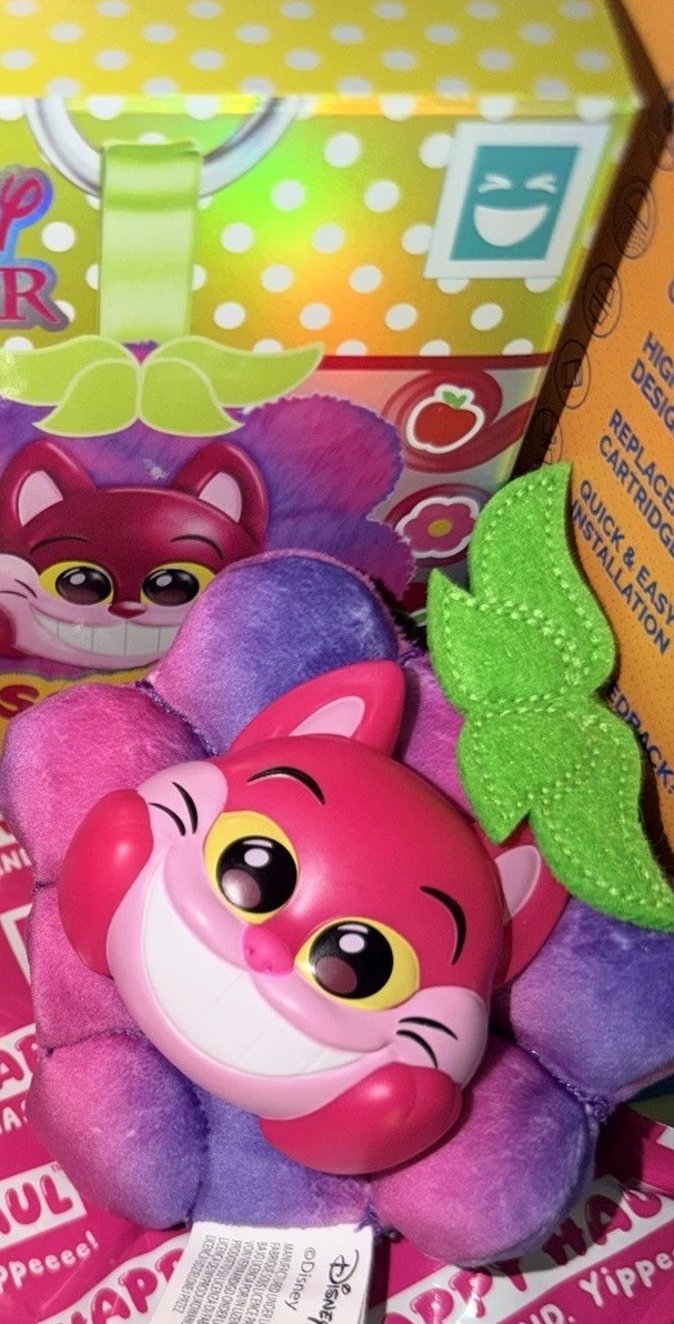 HAPPY HAUL Disney Pixar Scents of Style CHESHIRE Cat Vinyl Plush Clip Backpack