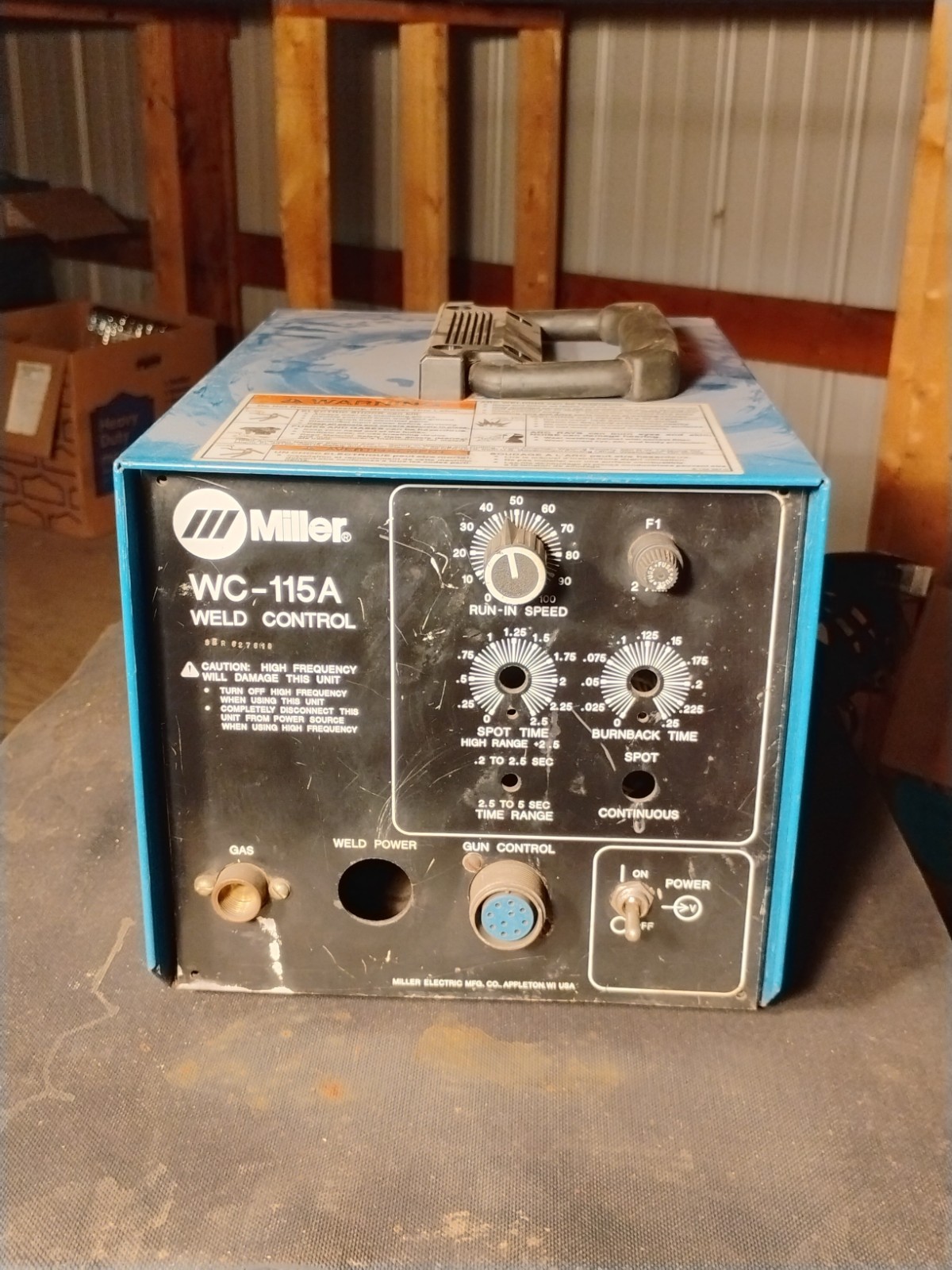 Miller WC-115A Weld Control Unit, Fantastic Condition Refurbished,Tested Ready Miller WC-115A Weld Control Unit, Fantastic Condition Refurbished,Tested Ready