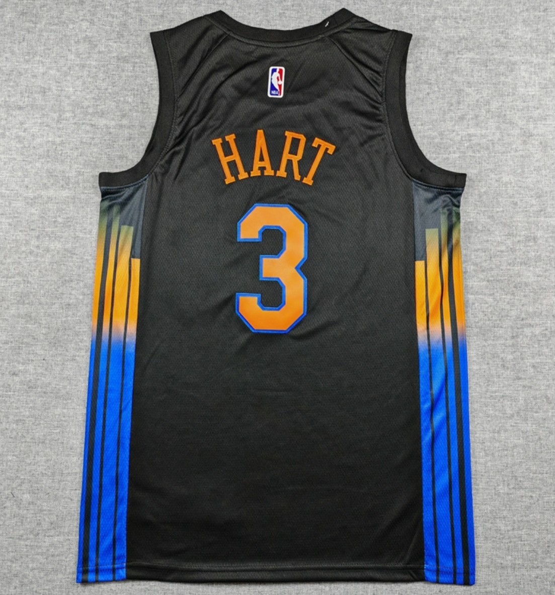 Men\'s Josh #3 Hart Black Knick 2026 Swingman Fully Stitched Sizes