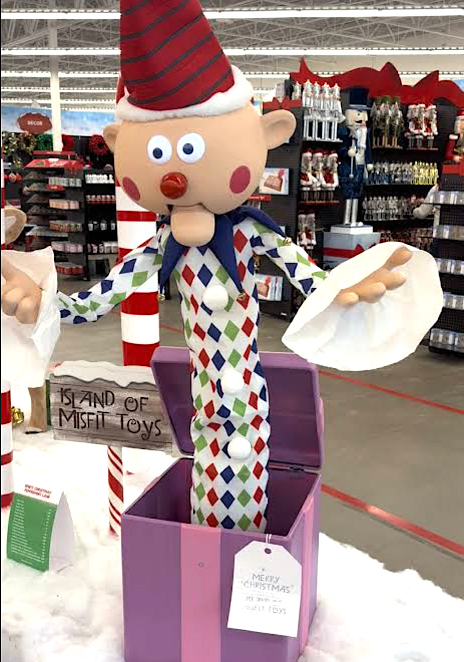 5.3FT ANIMATED CHARLIE IN THE BOX FROM RUDOLPH RED NOSED REINDEER DISPLAY