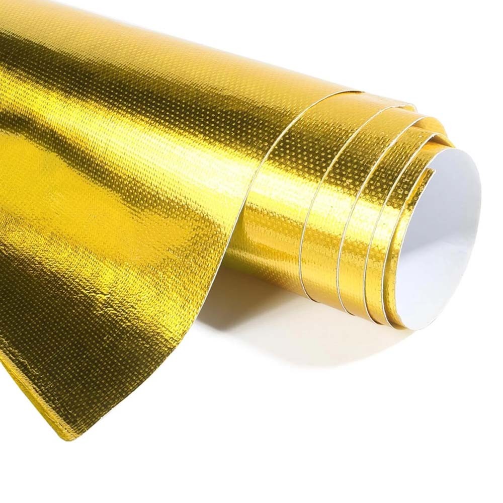 Aluminized Heat Shield Thermal Barrier Adhesive Heat Sleeve 40\