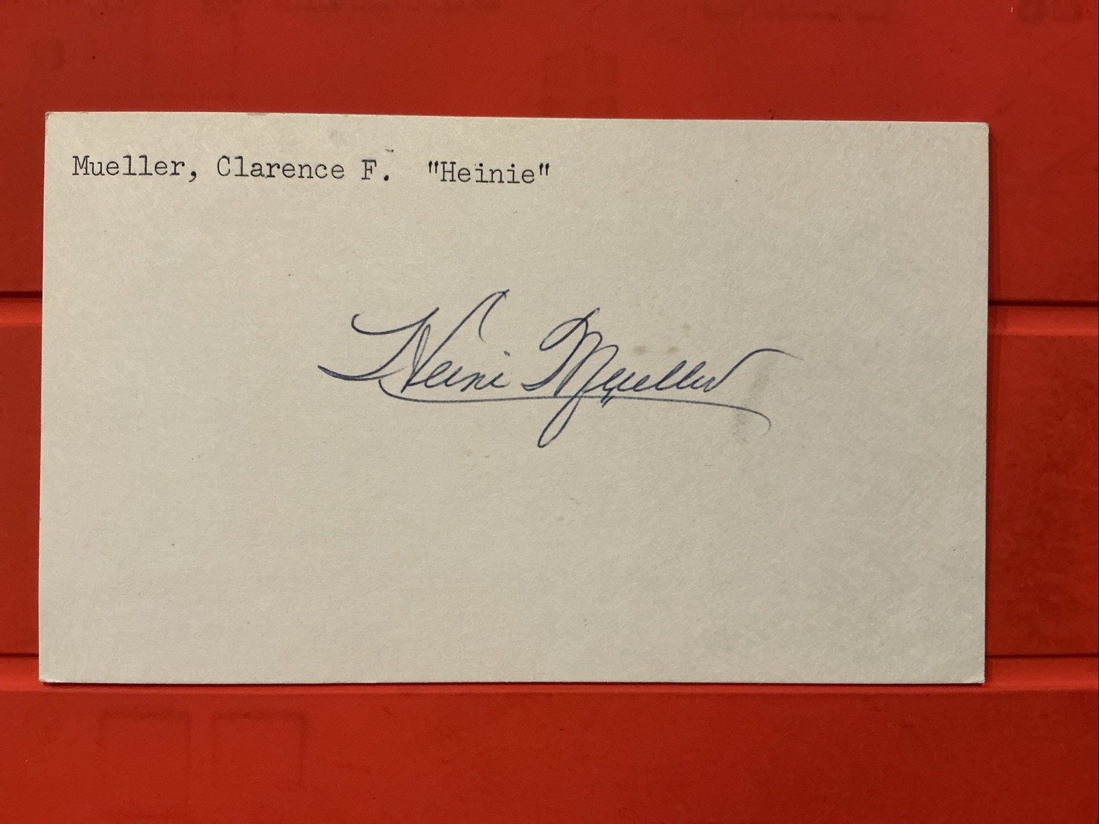 Heinie Mueller🔥🔥🔥🔥MLB Debut: 1920 St. Louis Cardinals 🔥🔥🔥🔥Autograph🧢 Heinie Mueller🔥🔥🔥🔥MLB Debut: 1920 St. Louis Cardinals 🔥🔥🔥🔥Autograph🧢