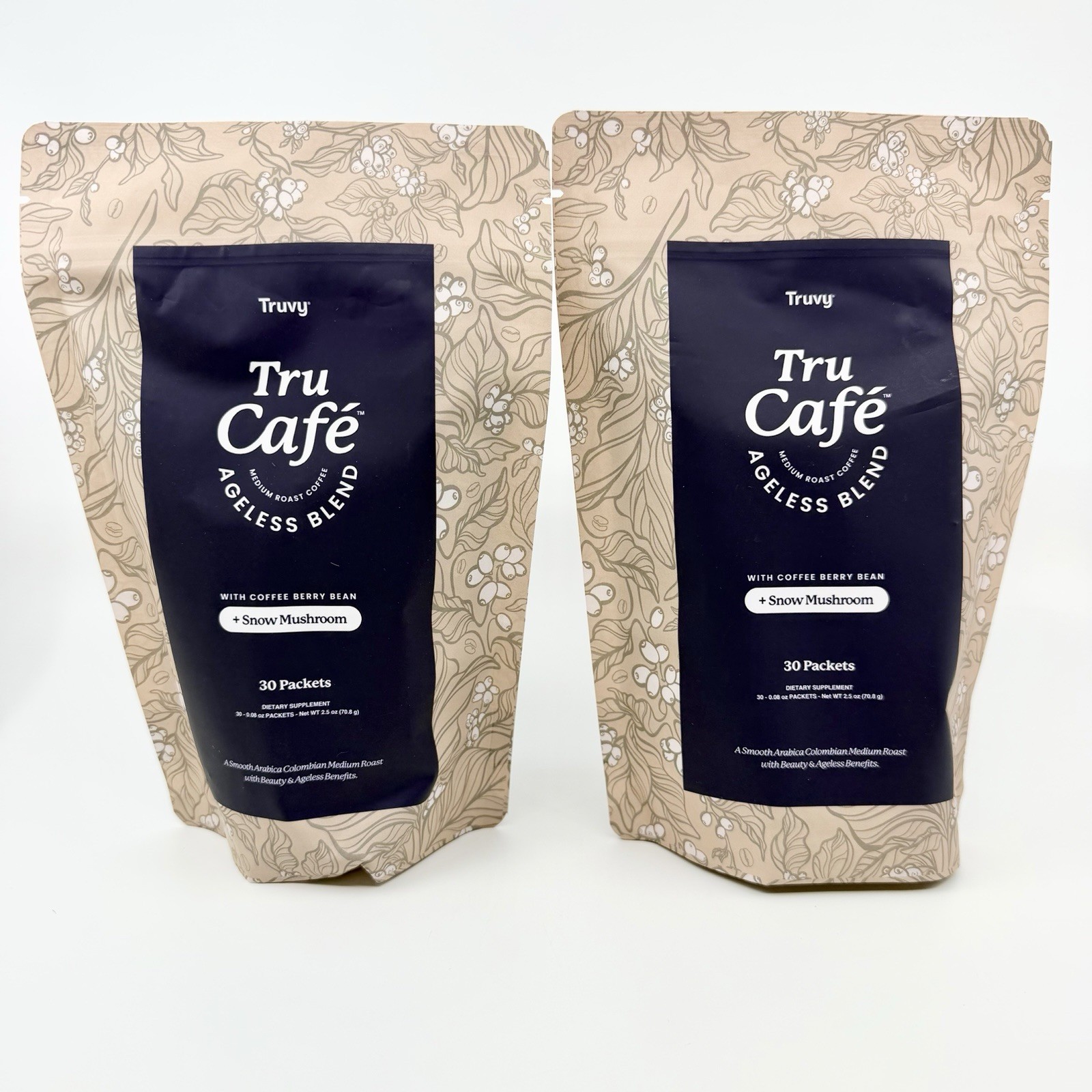 Truvy Tru Cafe Ageless Blend Snow Mushroom Medium Roast Coffee Nootropics NEW