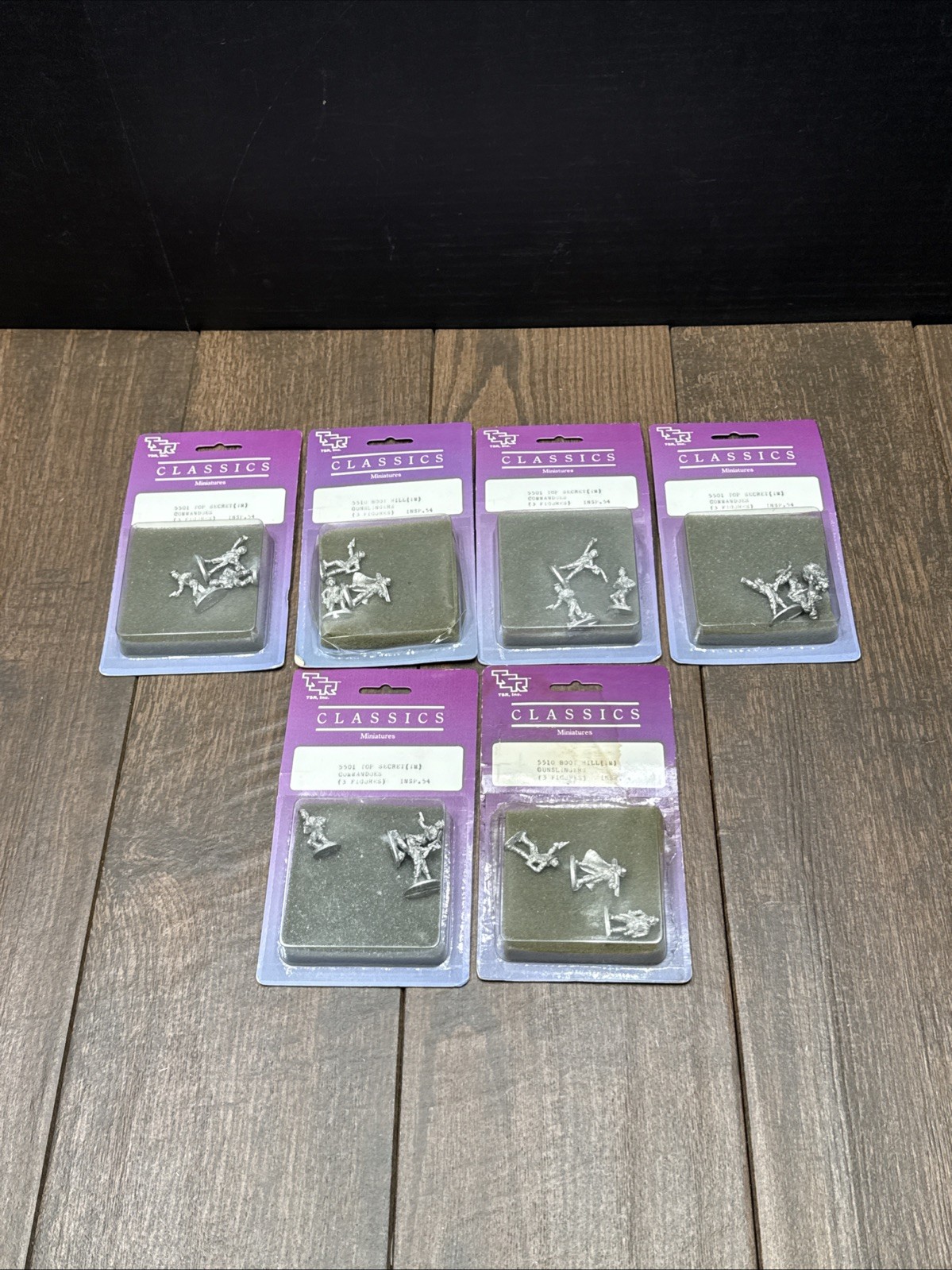 Lot Of 6 1983 TSR INC CLASSICS MINIATURES In Original Boxes Sealed