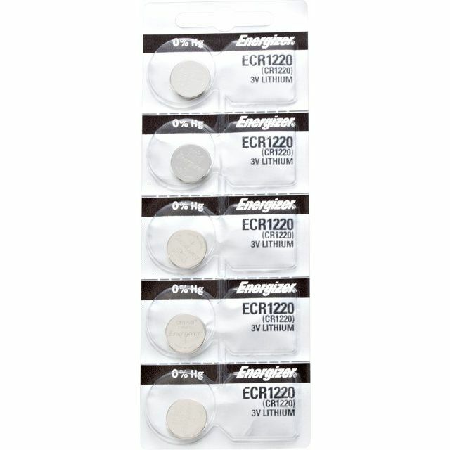 Fifty (50) Energizer CR1220 40mAh 3V Lithium LiMnO2  EXP. 2034