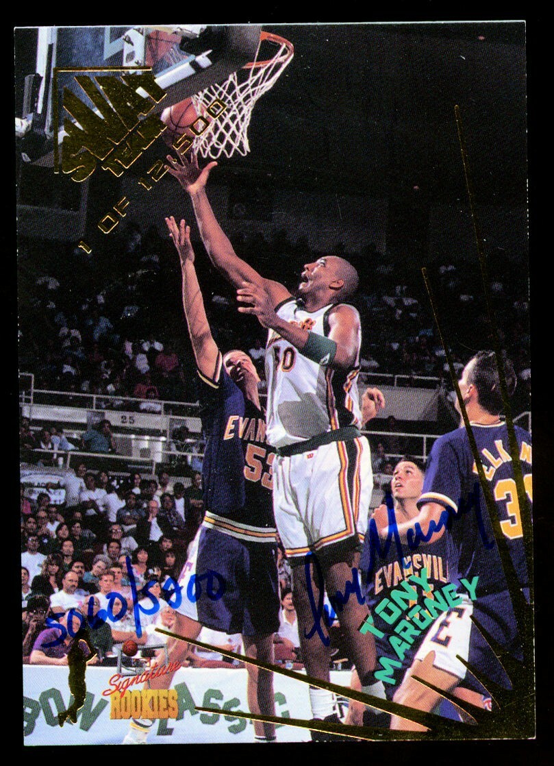 Tony Maroney #ST1 autograph auto 1995 Signature Rookies SWAT TEAM Basketball ~