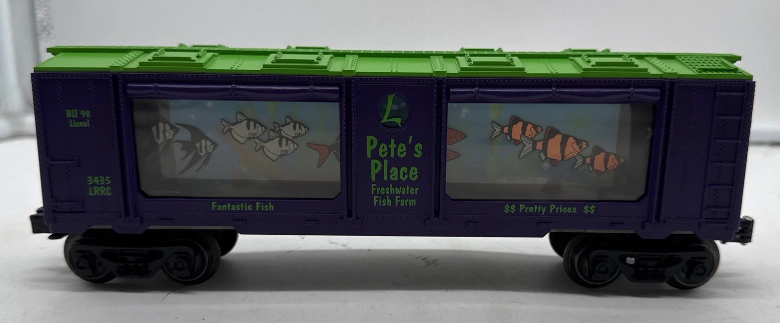 LIONEL 6-19965 OPERATING AQUARIUM CAR PETE’S PLACE LRRC ANIMATED TRAVELING FISH