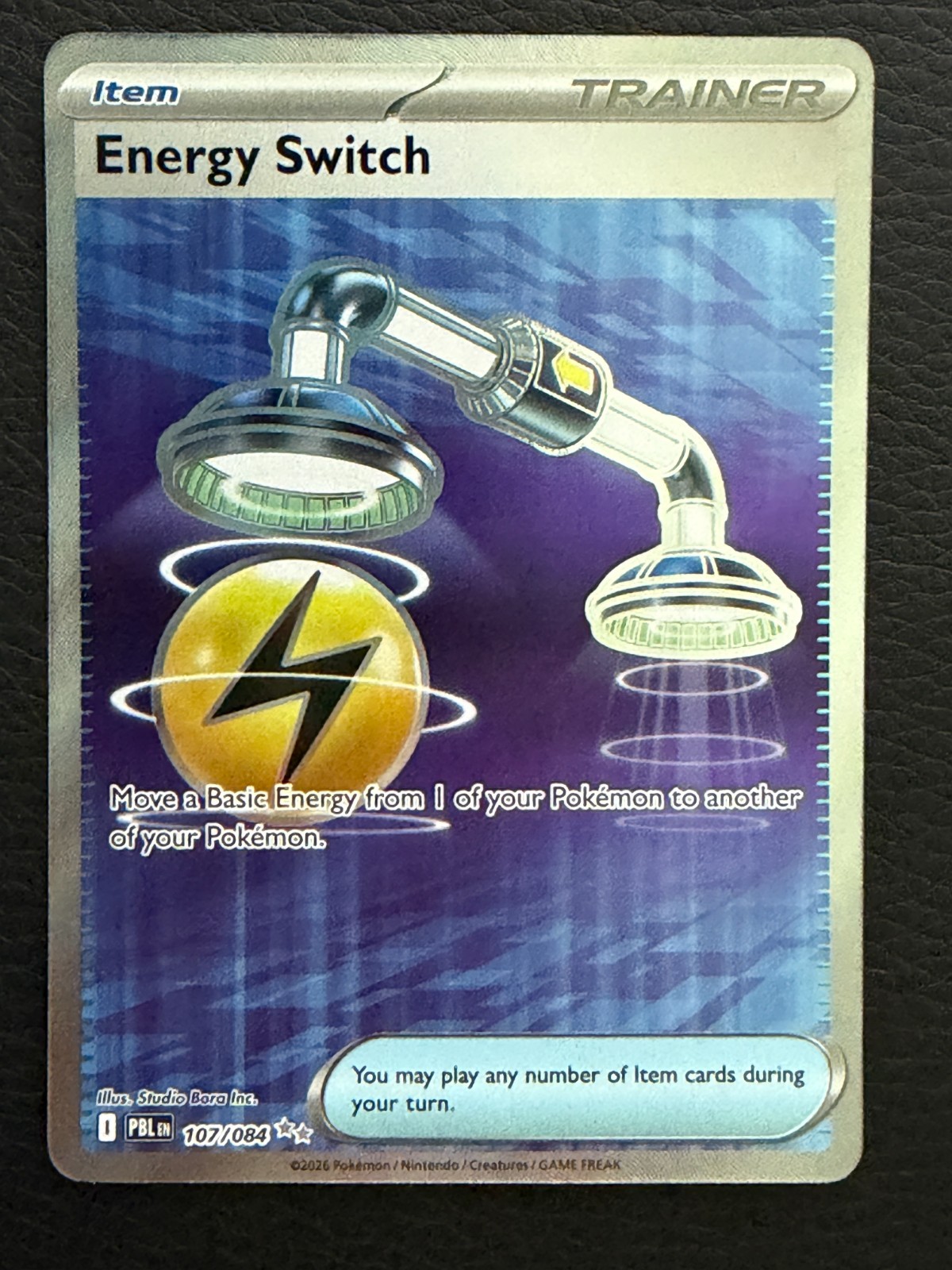 Pokemon TCG Energy Switch 107/084 Ultra Rare Pitch Black ME05 Near Mint