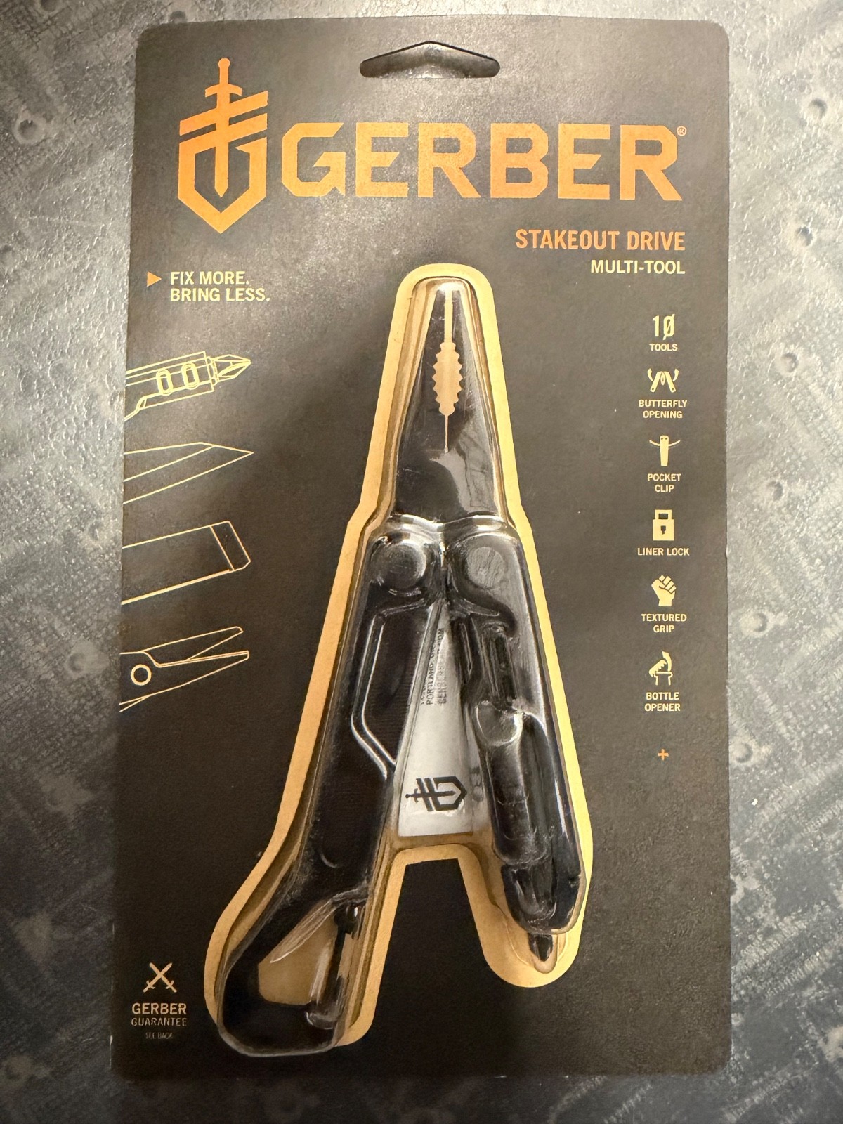 Gerber Stakeout Drive Multi-Tool 10 Tool Pliers - Black