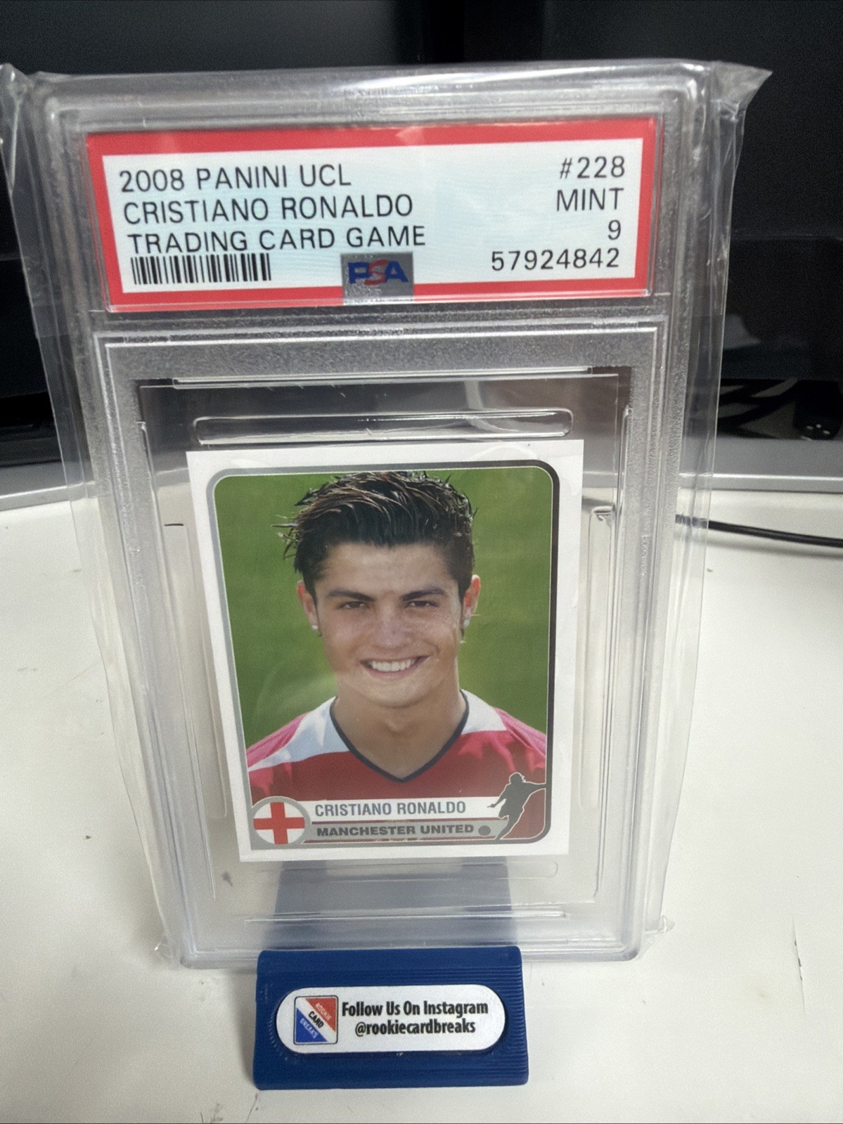 2005 Panini Champions of Europe 1955-2005 - Cristiano Ronaldo #228 PSA 9 Mint  $