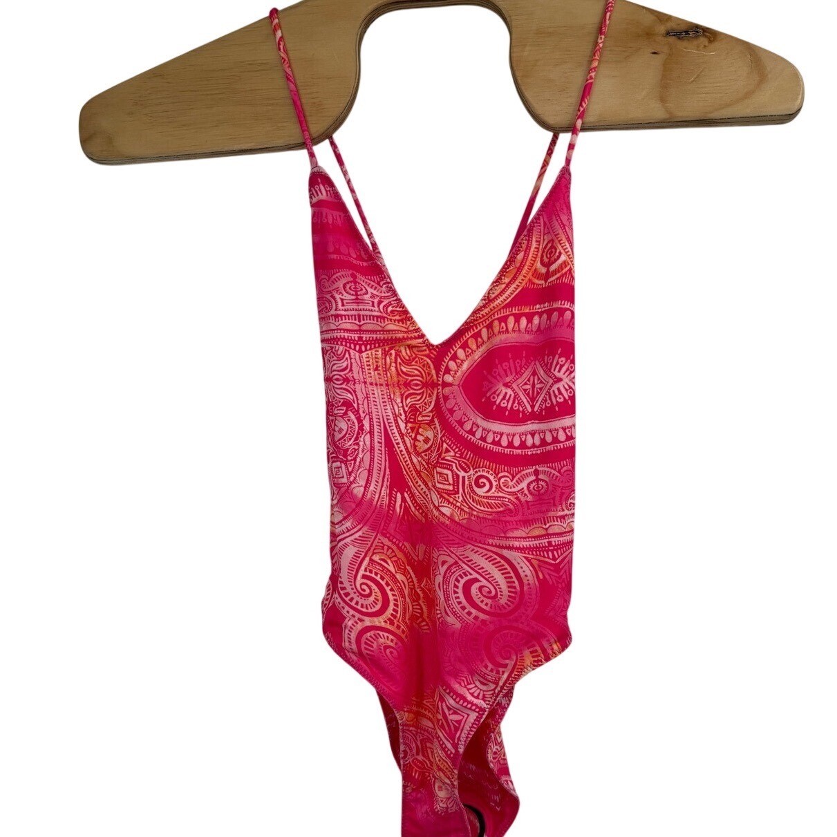 Ramy Brook M Swim Reversible Pink Deep Plunge Zuma One Piece Swimsuit NEW $248 Ramy Brook M Swim Reversible Pink Deep Plunge Zuma One Piece Swimsuit NEW $248