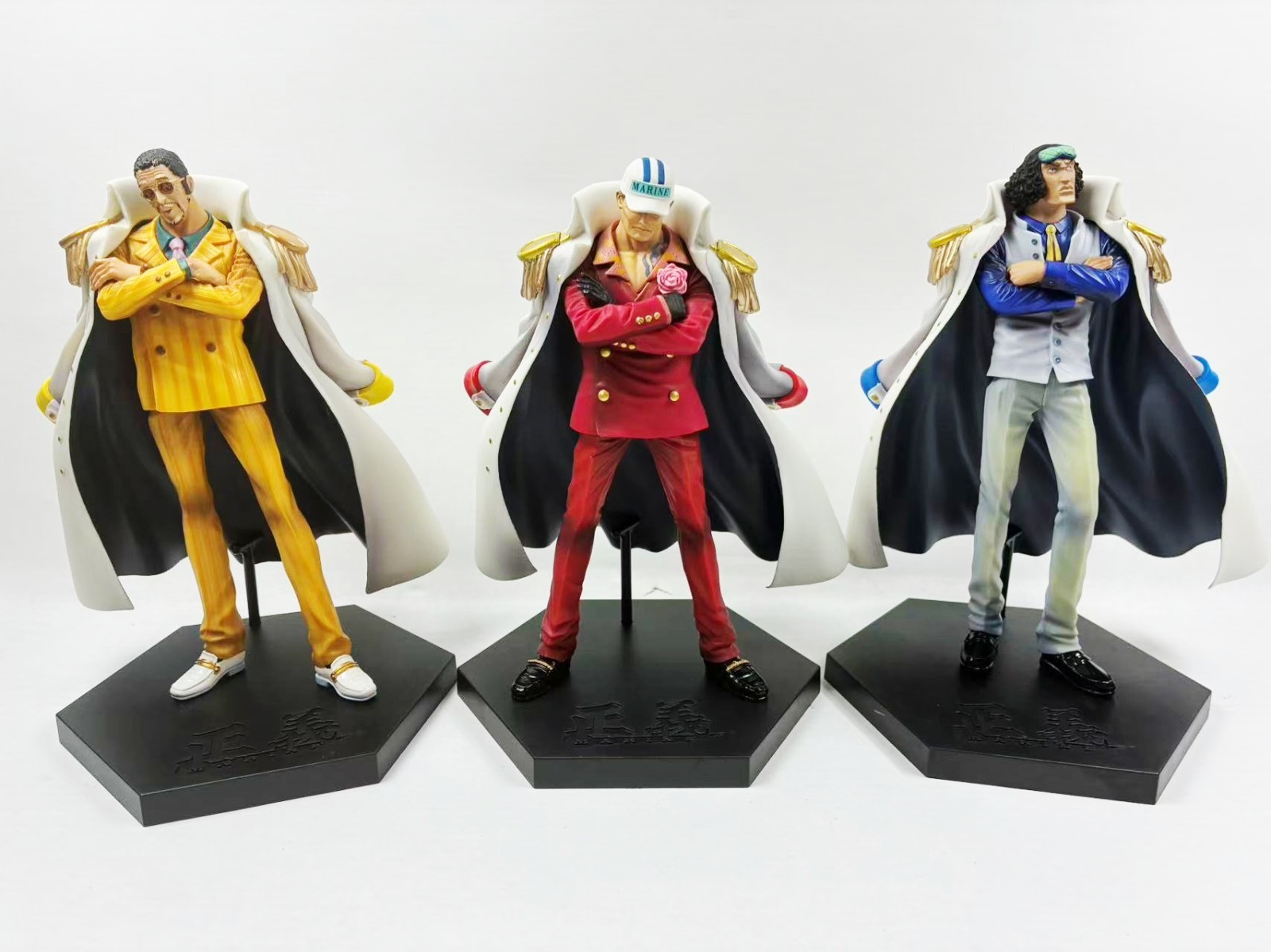 One Piece Akainu Kizaru Kuzan DXF Figure Marine Admirals Set Banpresto 2011