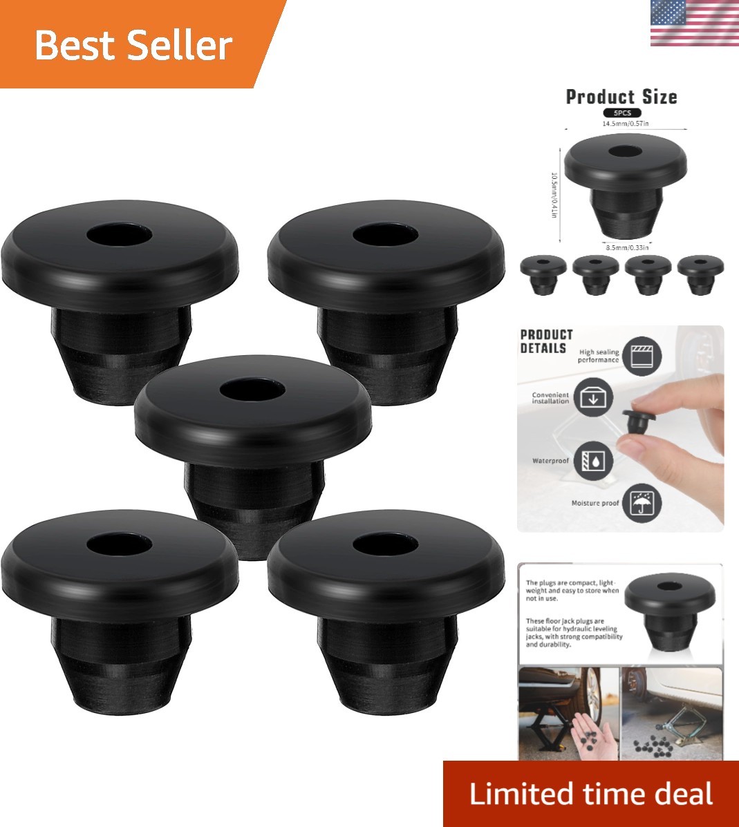 5pcs Jack Oil Plug Fit Hole of 5/16\