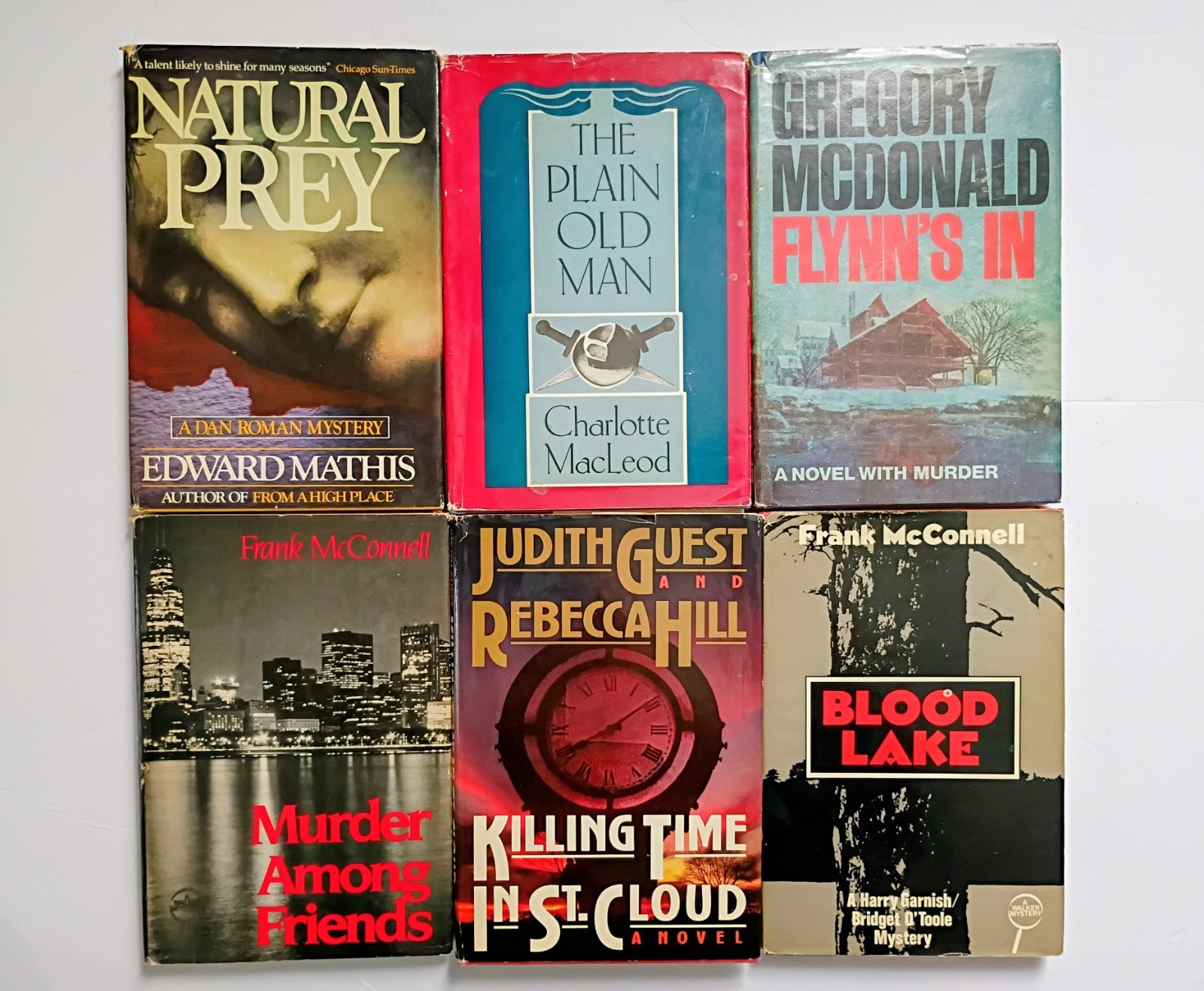 Vintage Crime Mystery Fiction Book Lot 6 Hardbacks Dust Jackets Mixed Authors Vintage Crime Mystery Fiction Book Lot 6 Hardbacks Dust Jackets Mixed Authors