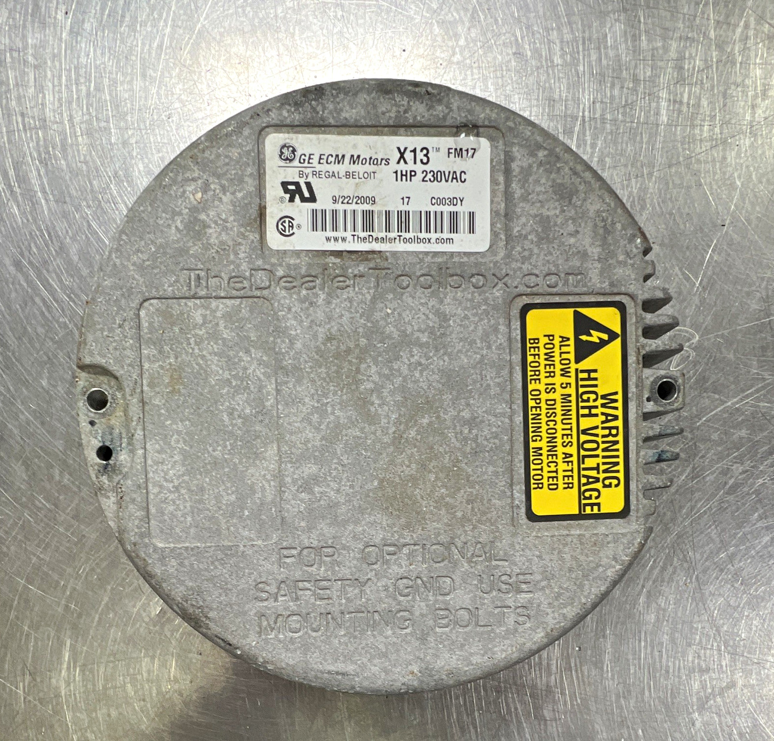 GE X13 FM17 ECM Blower Motor Module 1HP 230V 1-Phase Gray/Black C003DY HVAC GE X13 FM17 ECM Blower Motor Module 1HP 230V 1-Phase Gray/Black C003DY HVAC