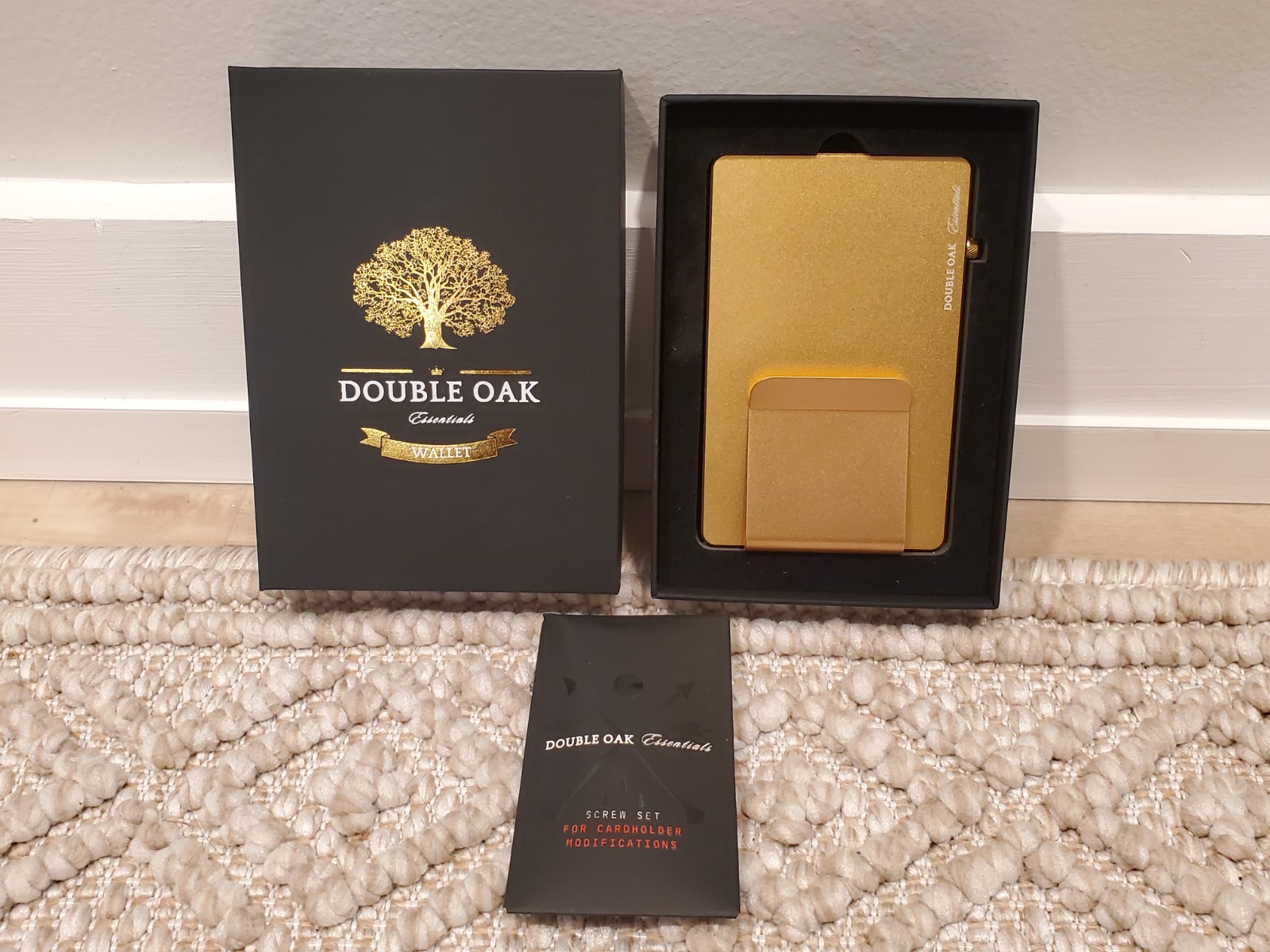 Double Oak Essentials GOLD Pop-up Cardholder w/ Money Clip - Like Mod Wallet Double Oak Essentials GOLD Pop-up Cardholder w/ Money Clip - Like Mod Wallet