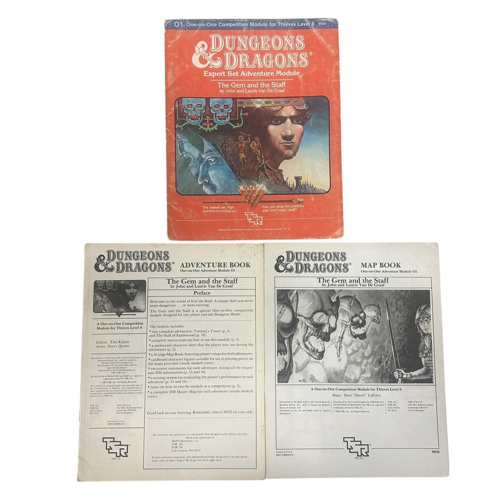 B-121 1983 TSR ADVANCED D&D ADVENTURE MODULE THE GEM AND THE STAFF B-121 1983 TSR ADVANCED D&D ADVENTURE MODULE THE GEM AND THE STAFF