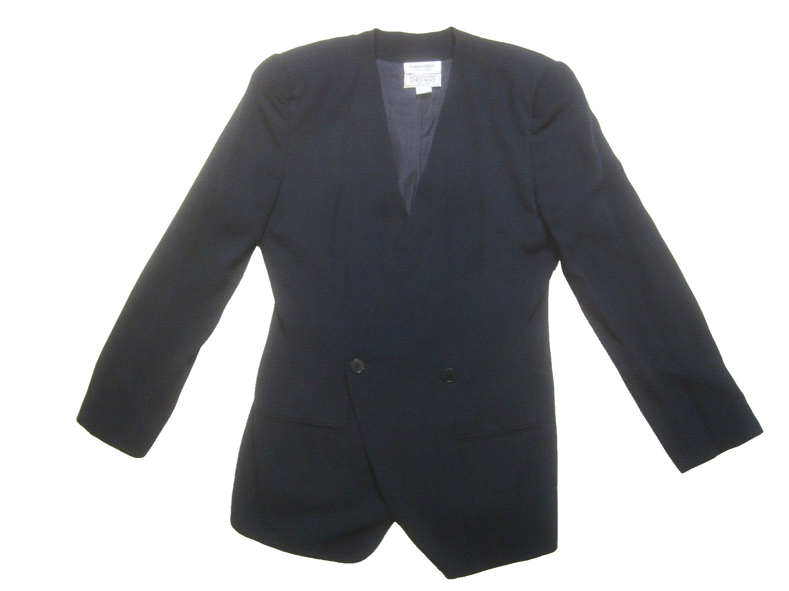 CALVIN KLEIN COLLECTION Bergdorf Goodman Women\'s Silk Blazer sz 6 USA VTG 80\'s CALVIN KLEIN COLLECTION Bergdorf Goodman Women\'s Silk Blazer sz 6 USA VTG 80\'s