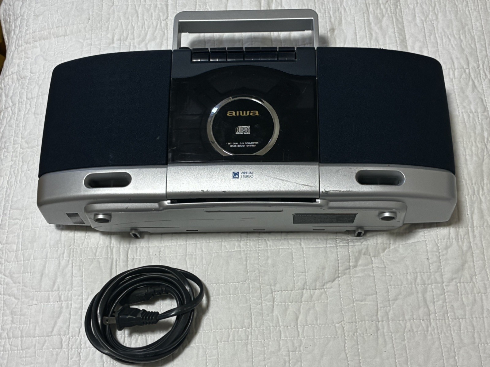 Aiwa CSD-SL20U Boombox CD Cassette Radio Tested  Works  Very Rare 