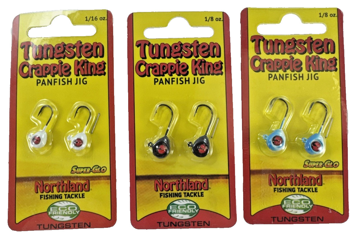 Northland Fishing Tackle 3 pks Tungsten Crappie King Panfish Jig Asst Bundle Northland Fishing Tackle 3 pks Tungsten Crappie King Panfish Jig Asst Bundle
