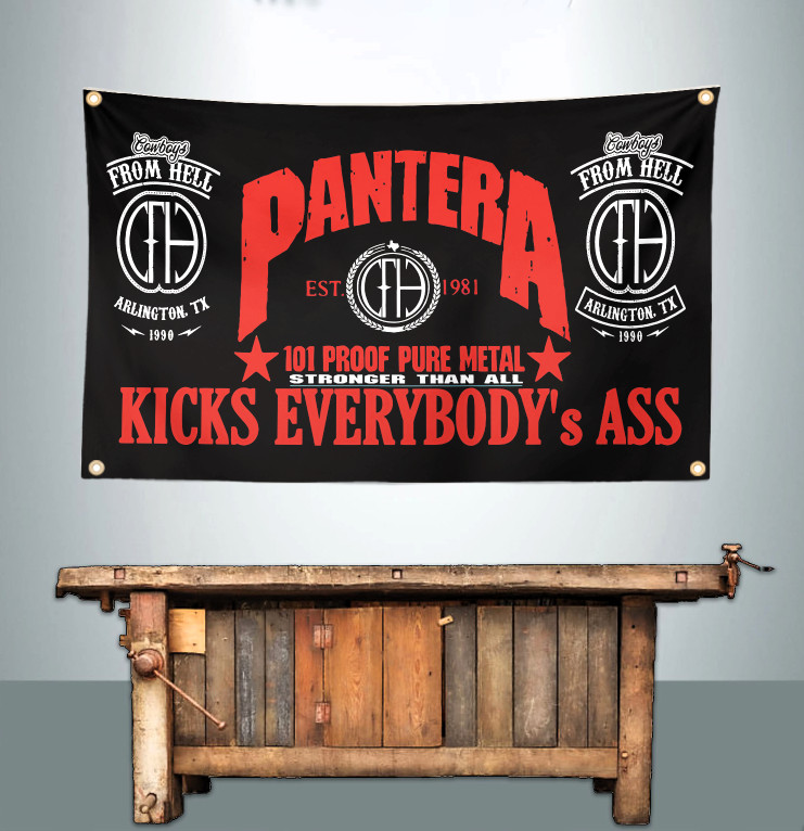 PANTERA 3\' X 5\' BANNER FLAG PANTERA 3\' X 5\' BANNER FLAG