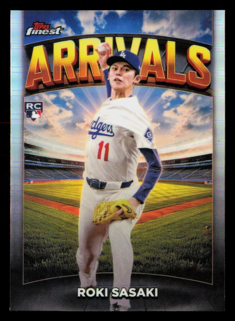 2025 Topps Finest - Arrivals Roki Sasaki #A-11 Refractor (RC)