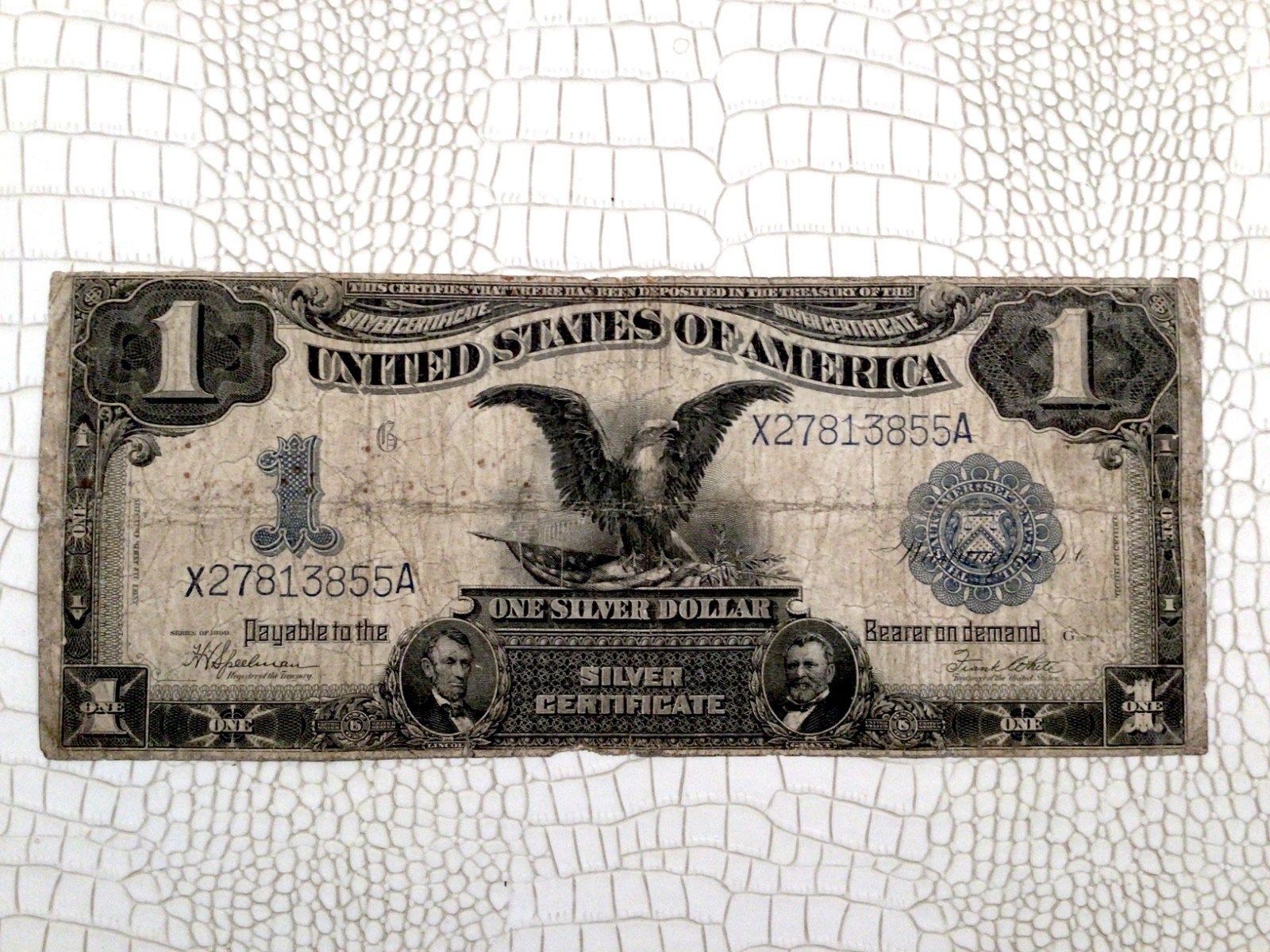 Rare 1899 $1 Silver Certificate Black Eagle in circulated condition Rare 1899 $1 Silver Certificate Black Eagle in circulated condition