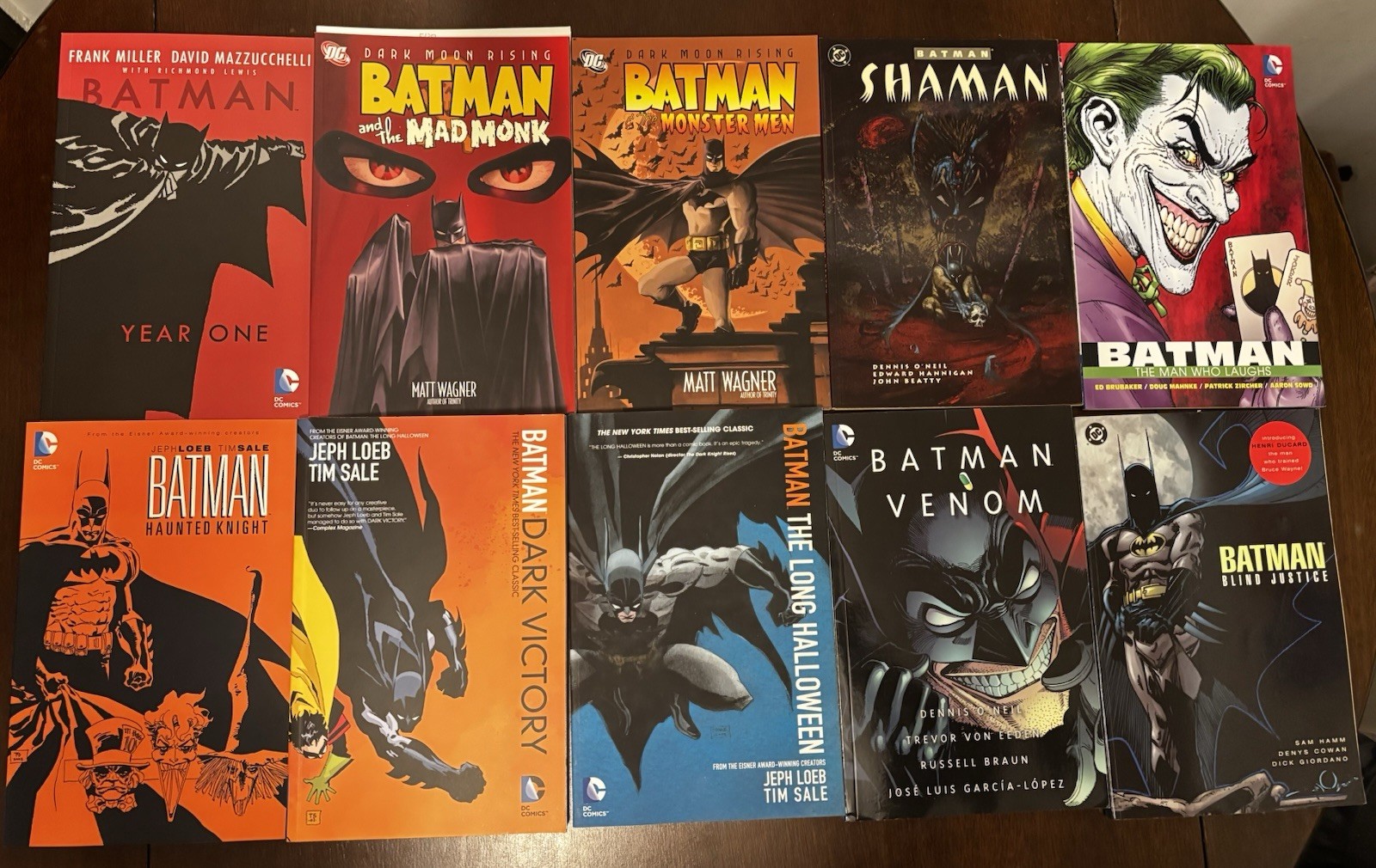 Batman Complete Early Years Lot Of 10 Graphic Novels Year One Long Halloween