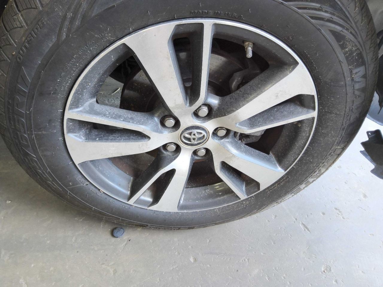Wheel 17x7 Alloy 10 5 Split Spoke Fits 16-18 RAV4 830086