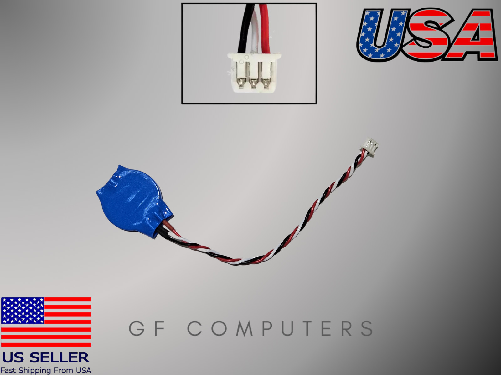 New RTC CMOS Battery 3-Pin Dell Latitude Laptop