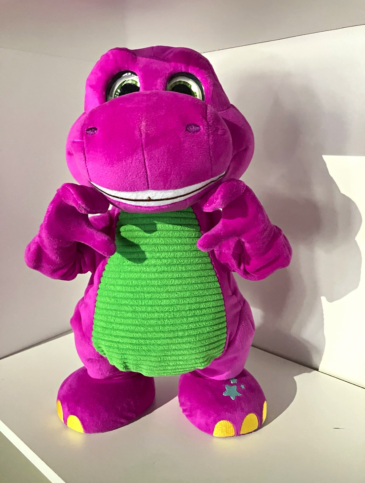 Barney & Friends Purple Green Dinosaur Plush Stuffed Animal Medium Washable Barney & Friends Purple Green Dinosaur Plush Stuffed Animal Medium Washable