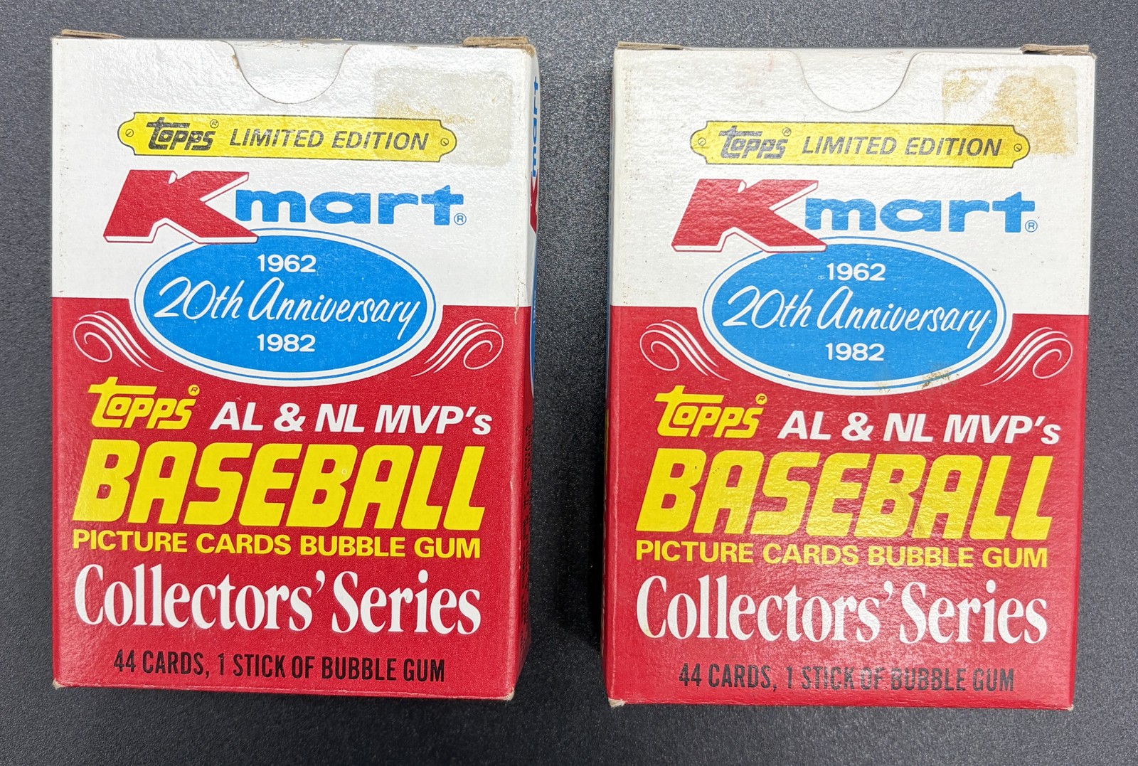 1982 Topps Kmart 20th Anniversary AL & NL MVP\'s EX Baseball Card Set