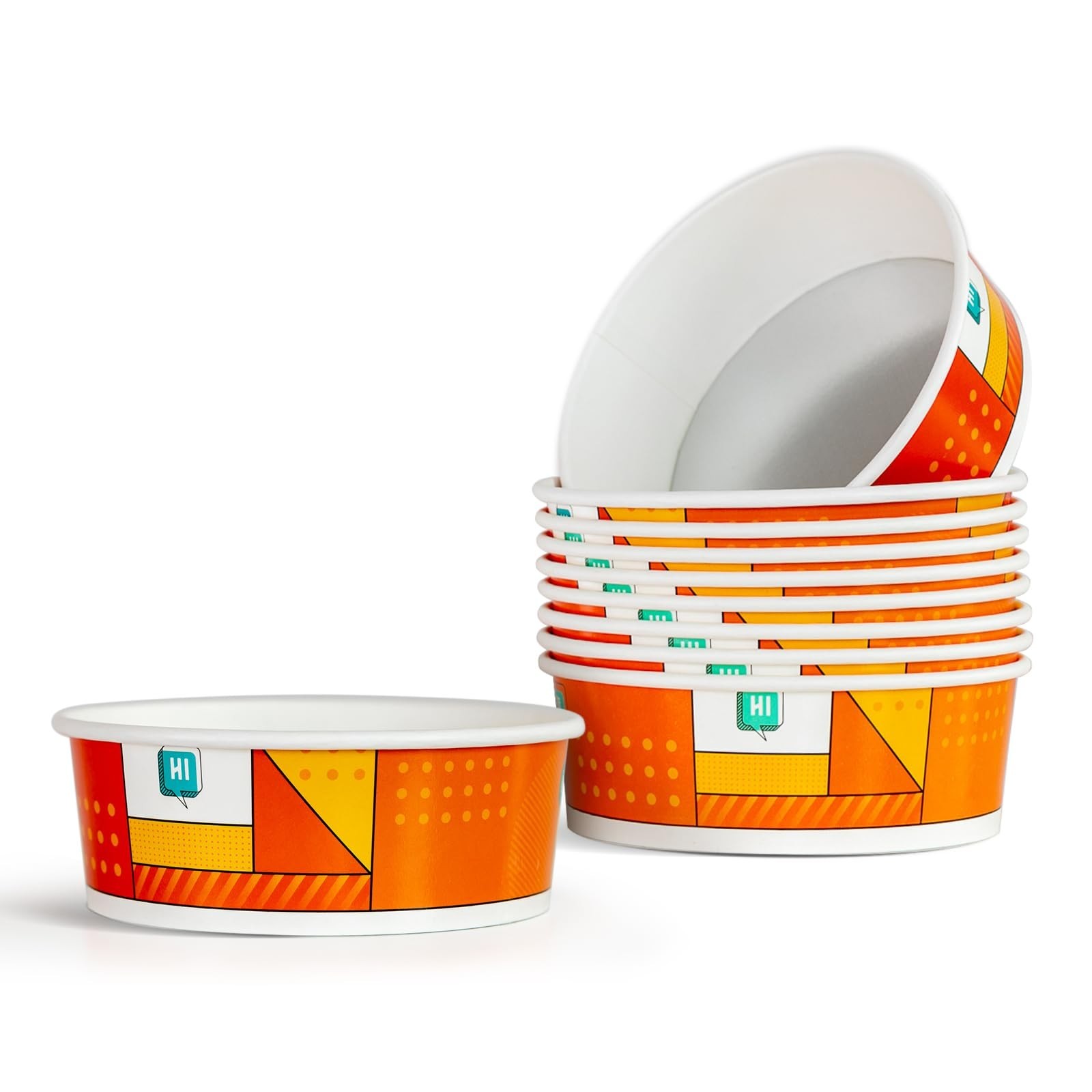 NEO CUCINA Induction-Safe Paper Bowls, 300-Pack, Compatible with Ramen Cooker