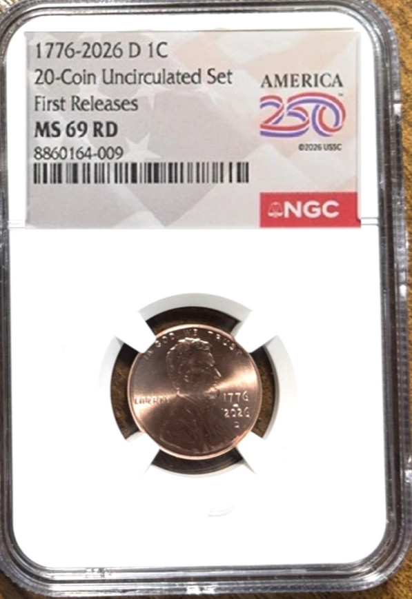2026 D Lincoln Shield Cent NGC MS 69 First Release KEY DATE Penny 250th label
