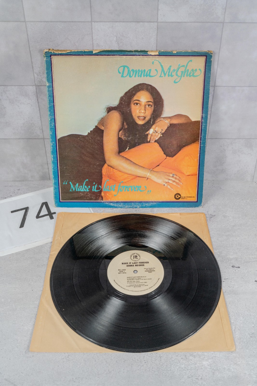 Donna McGhee Make It Last Forever LP 1978 Red Greg RG-1002 Disco Holy Grail OG