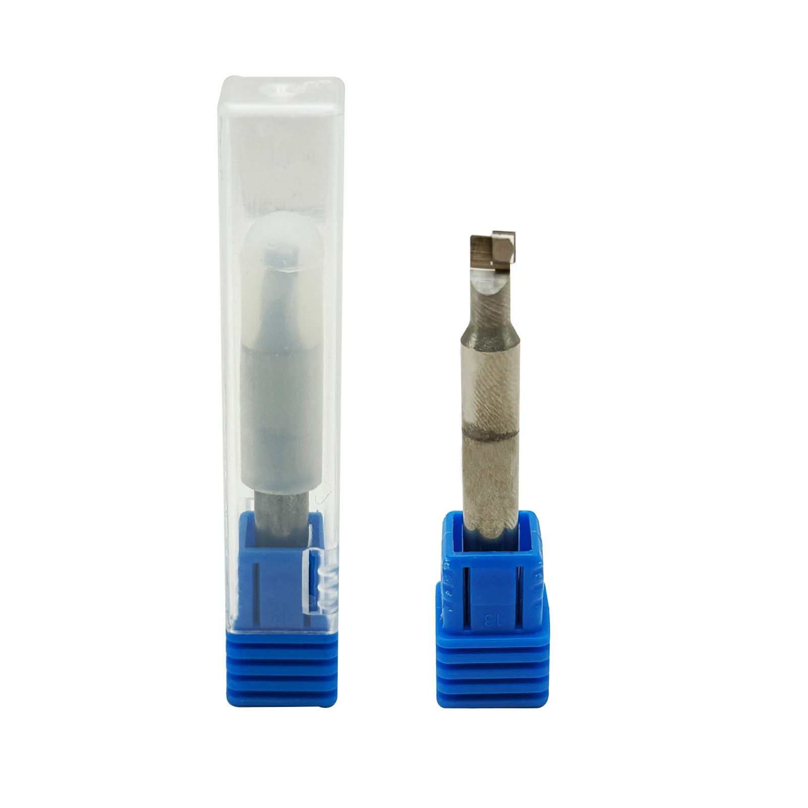 2pcs D8X50L-4HX8 HSS MCD Diamond End Mill D8mm Mirror Finish For Acrylic, Gold