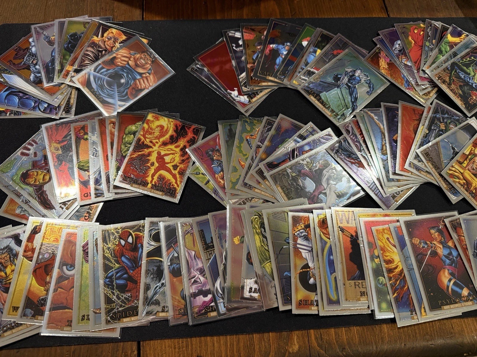2024 Marvel Masterpieces ‘92 Platinum Complete 100 Card Base Set
