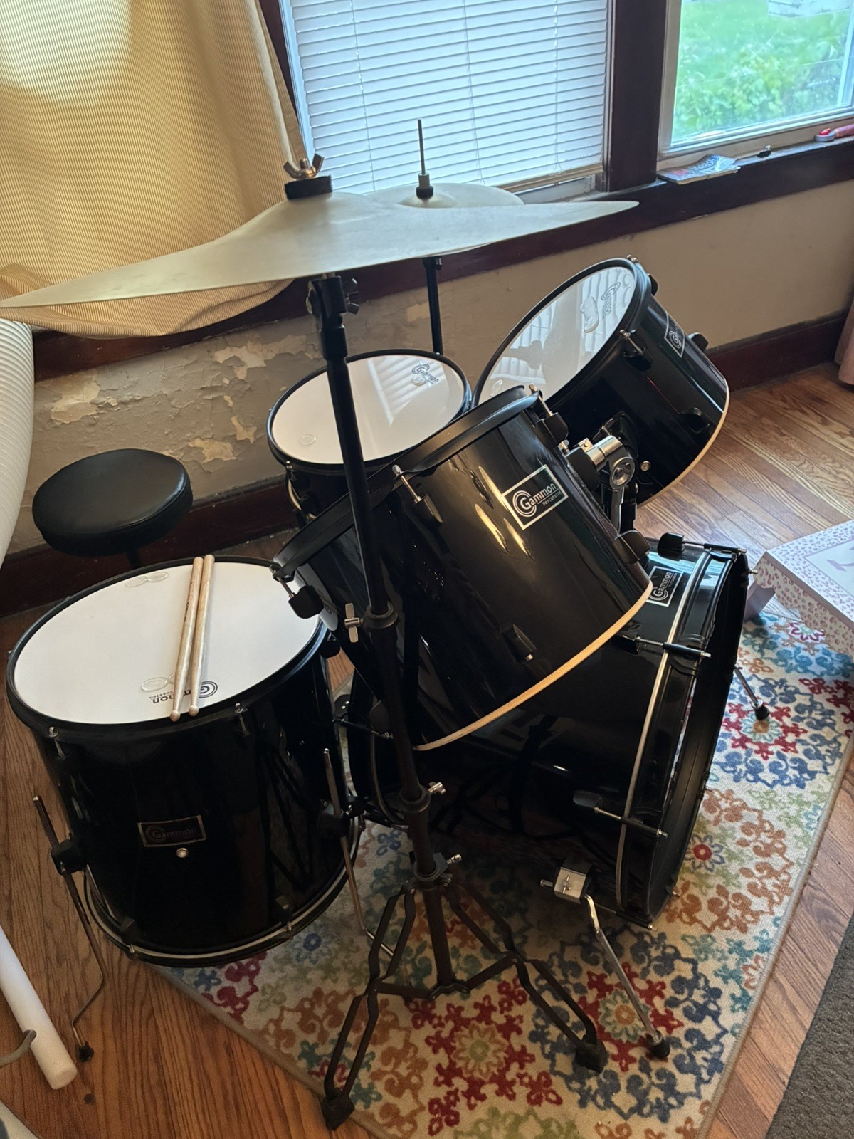 Gammon Percussion 5-Piece Acoustic Drum Kit ***Local Pick Up Only NJ ****