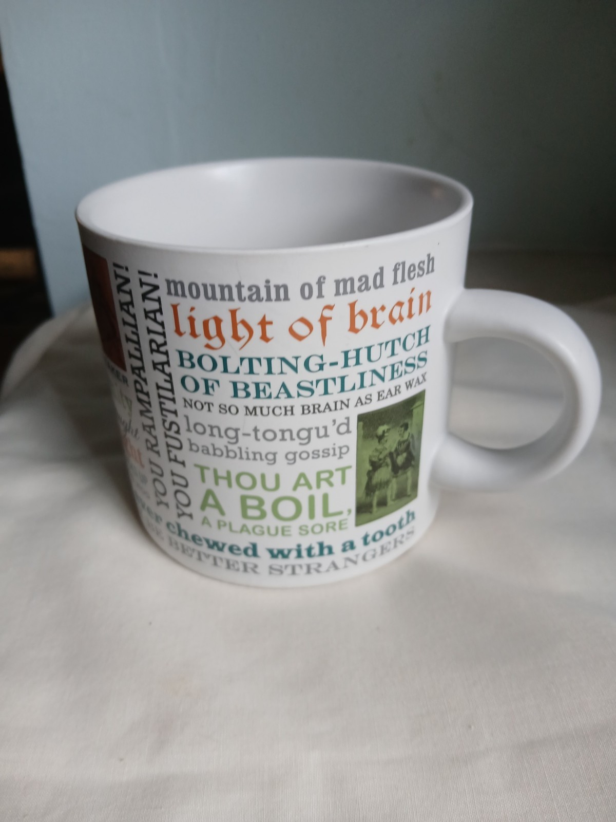 The Unemployed Philosophers Guild Shakespearean Insults 14oz cup mug
