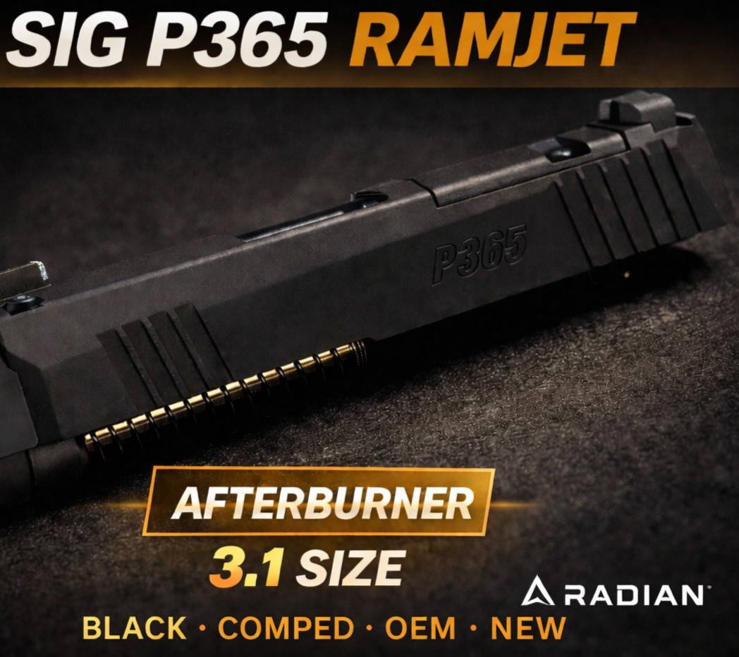 3.1 RADIAN RAMJET AFTERBURNER & SIG SAUER P365X COMPLETE SLIDE PACKAGE - BLACK