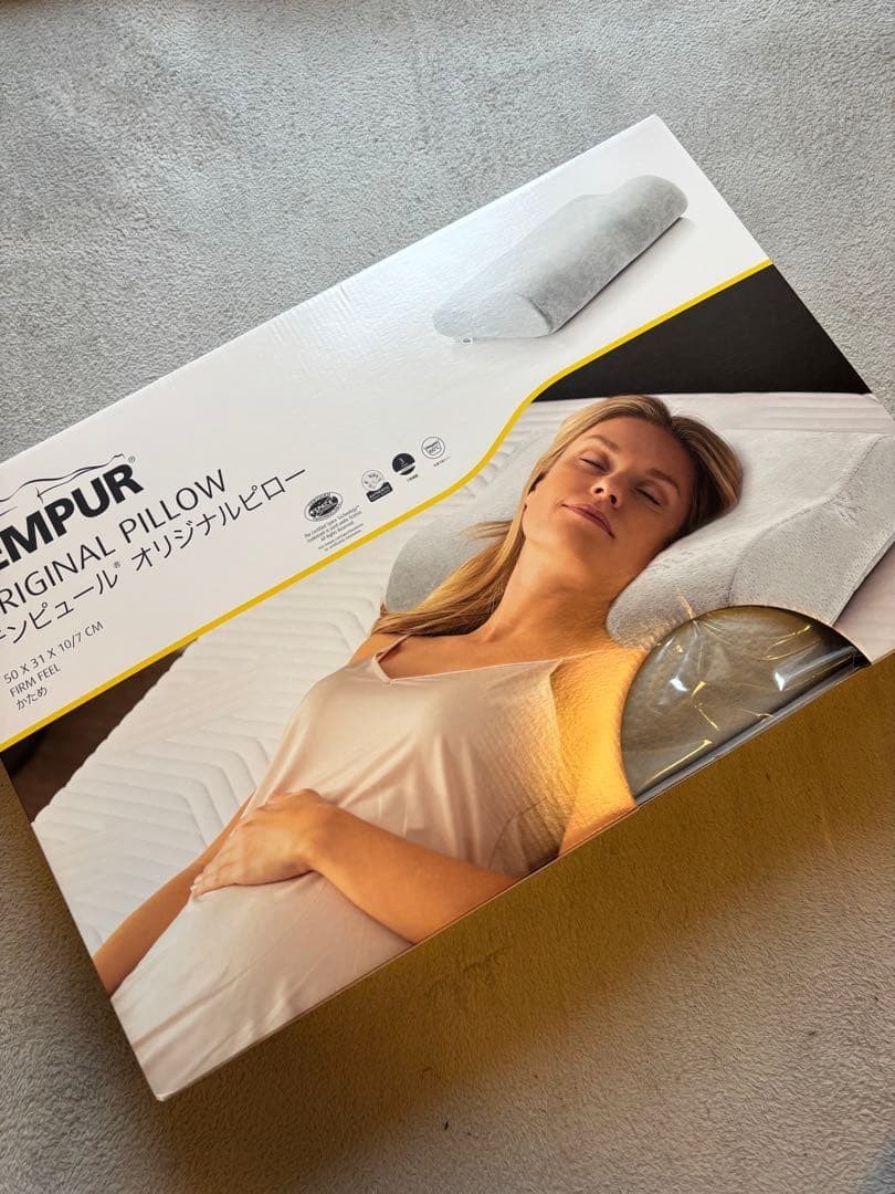 TEMPUR ORIGINAL PILLOW Firm Feel M Size Gray Sealed NEW