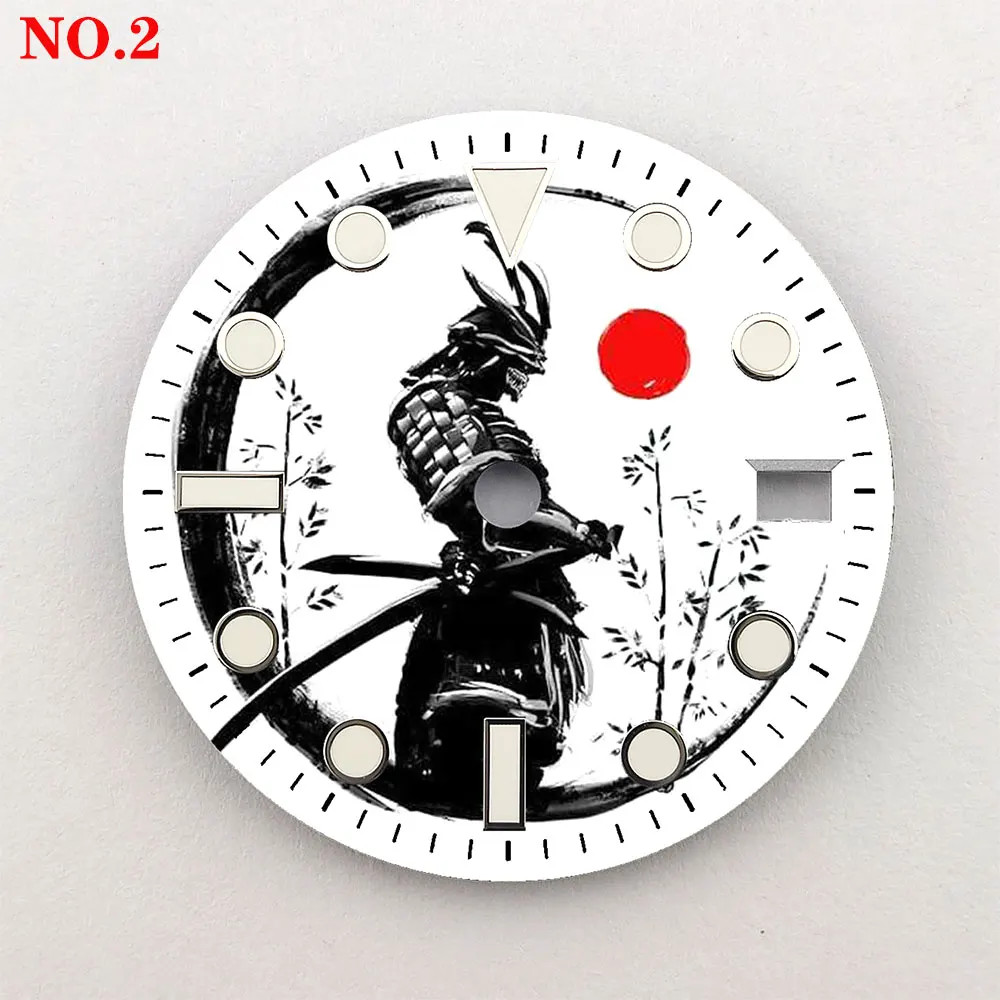 28.5mm Watch Dial Creative Color Print Design For NH35 NH36 Movement Parts