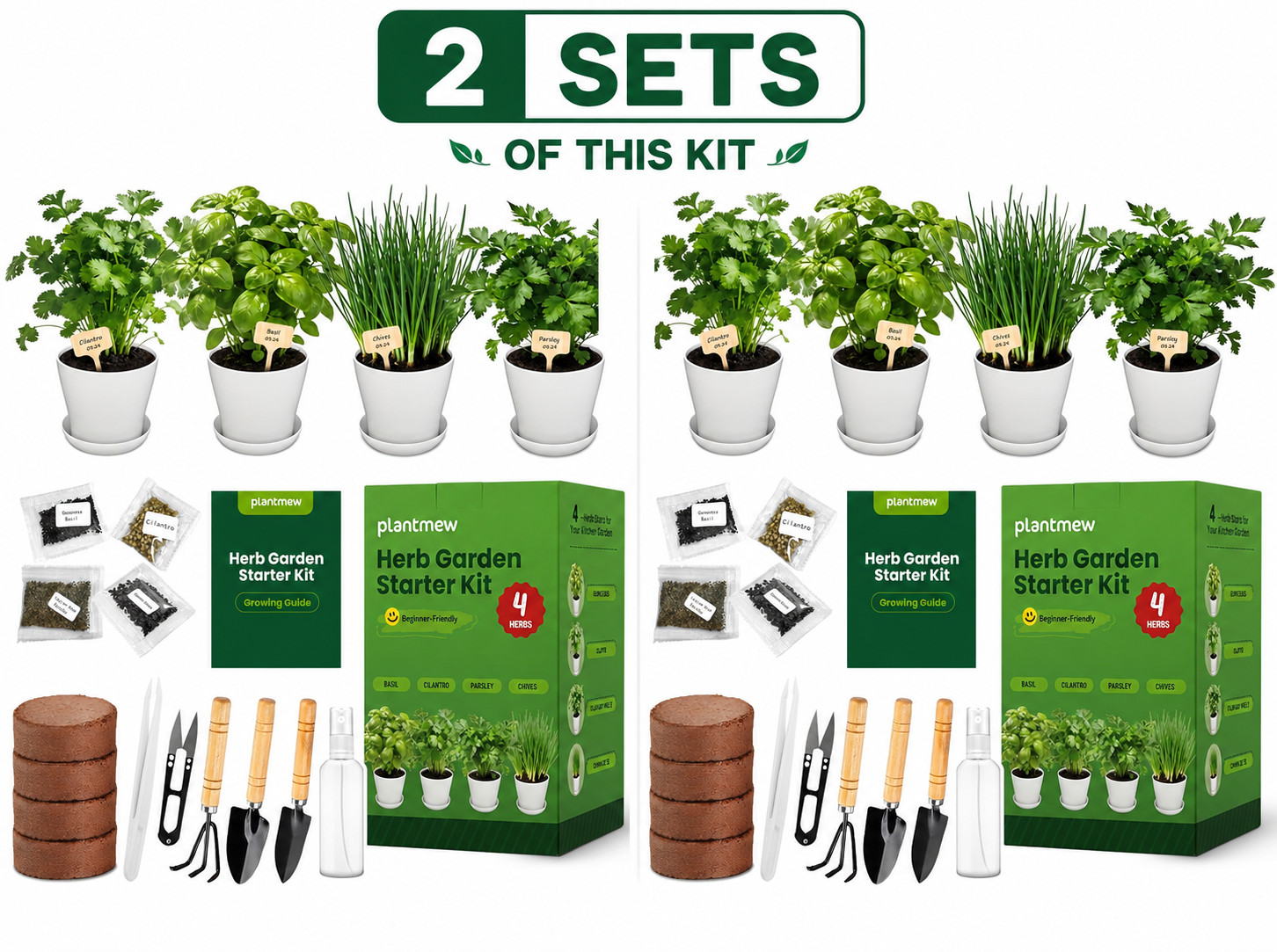 Indoor Herb Garden Starter Kit Mothers Day Gifts 8 Pack Non GMO Heirloom Culinar