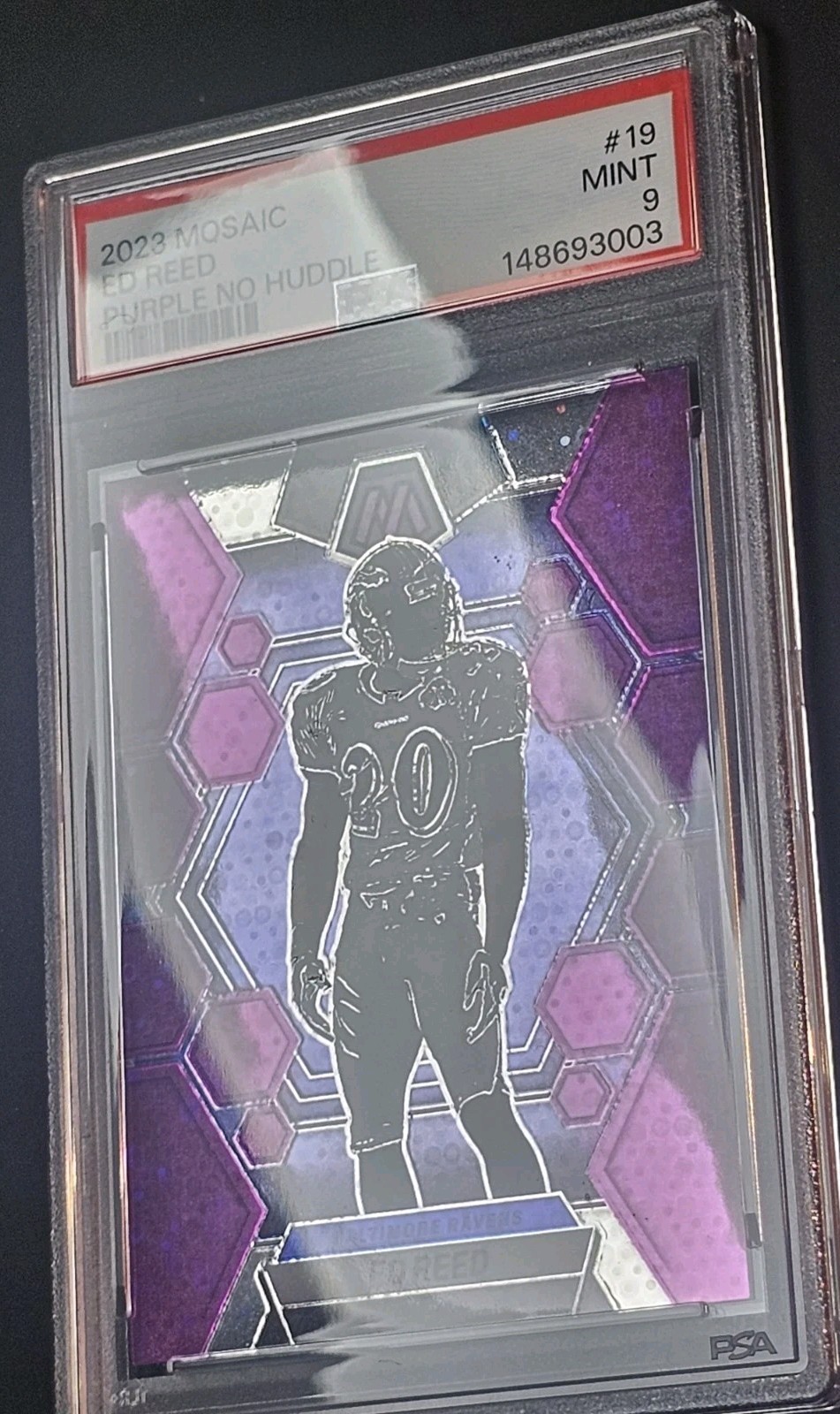 Ed Reed Jersey # / Color Match 20/50 Purple No Huddle 2023 Mosaic Ravens Mint 9 Ed Reed Jersey # / Color Match 20/50 Purple No Huddle 2023 Mosaic Ravens Mint 9