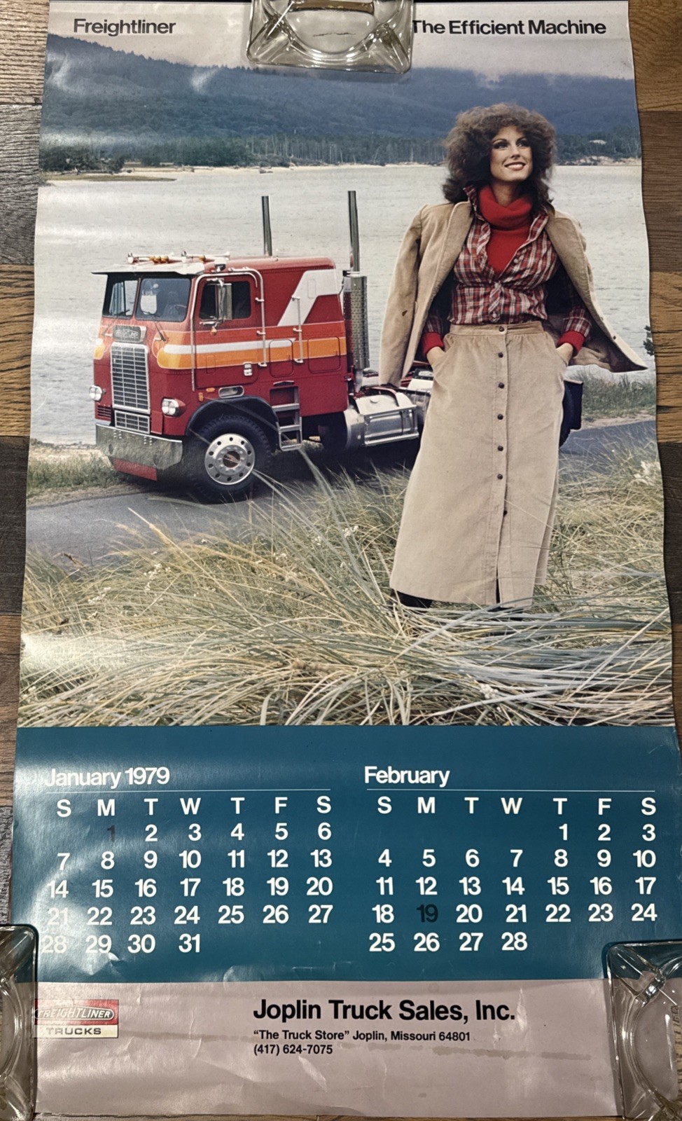 Vintage 1979 Freightliner Semi Calendar. Complete Joplin Truck Sales Vintage 1979 Freightliner Semi Calendar. Complete Joplin Truck Sales