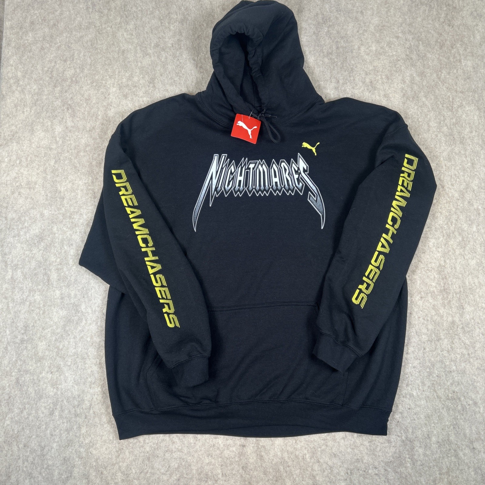 Puma Meek Mill Nightmares Dreamchaser Black Hoodie Size 2XL Rare NWT