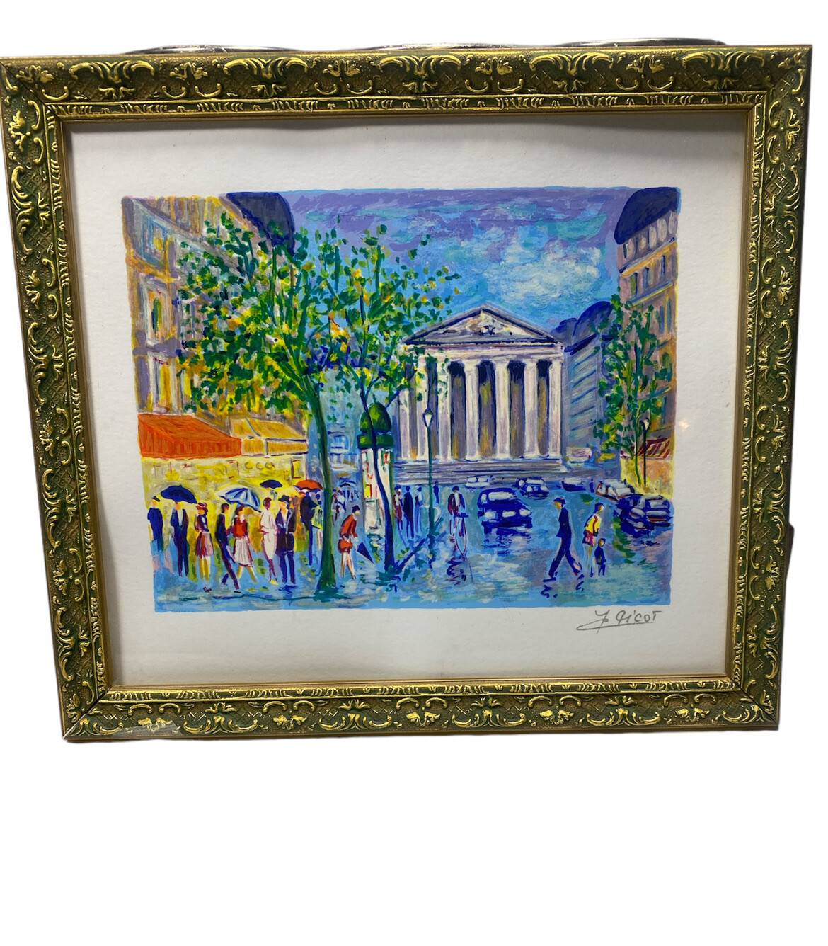Jean Claude Picot Downtown Screen Print Signed With COA
